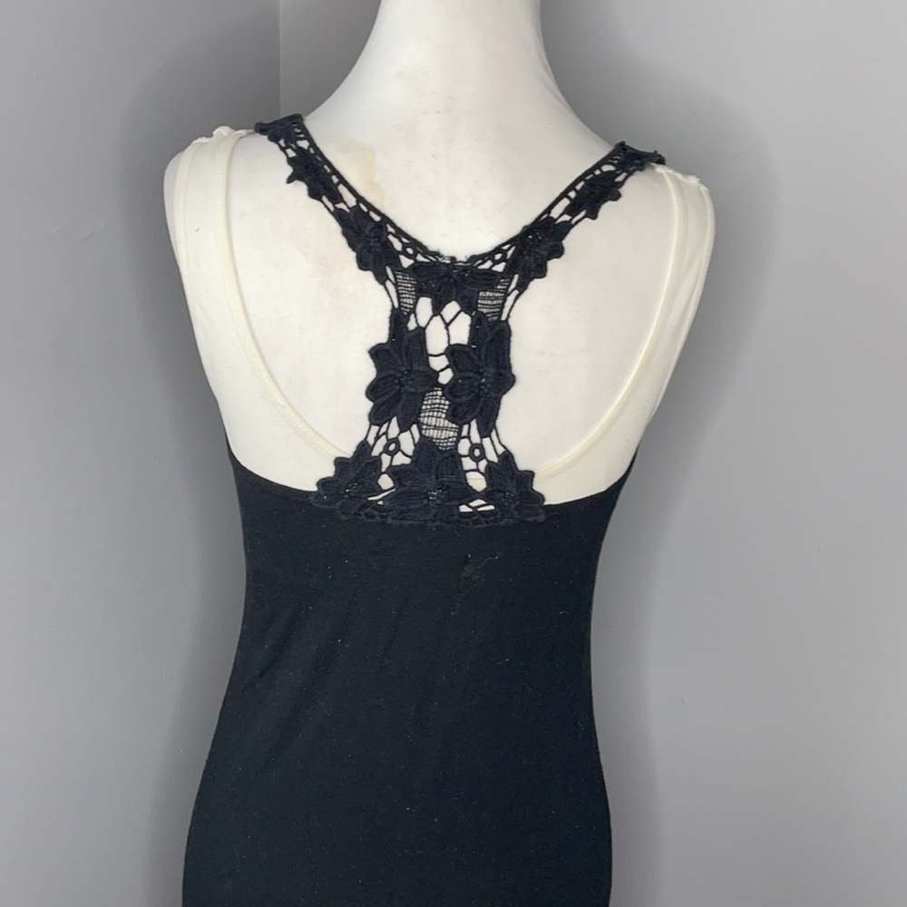 Mossimo Black Racerback Embroided Maxi Dress - Picture 3 of 5